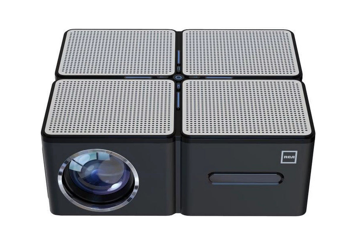 1080P 5 LCD Panel 450 ANSI Lumens Black Home Theater Projector Q84310