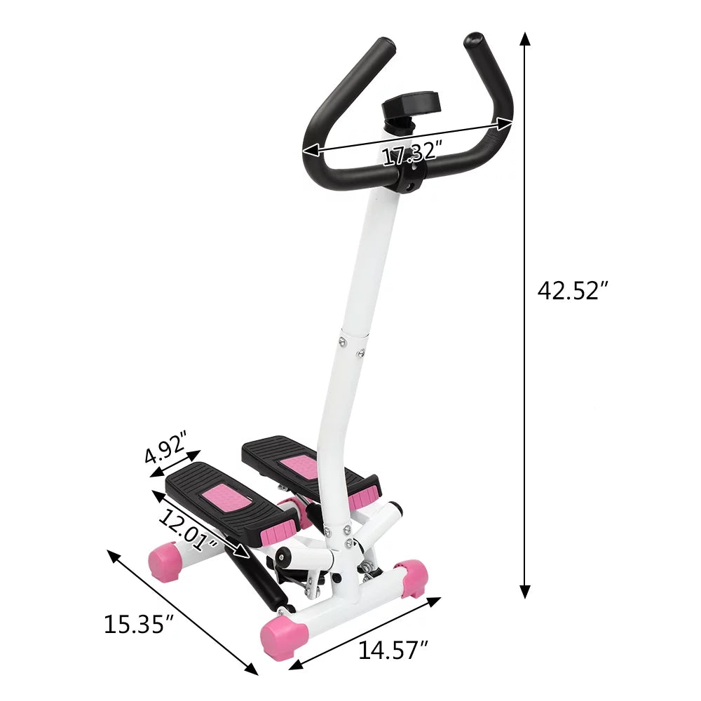 Mini Aerobic Stepper Twist Fitness Machine with Handle I59709