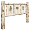 Twin Headboard with Laser Engraved Pine Design D263