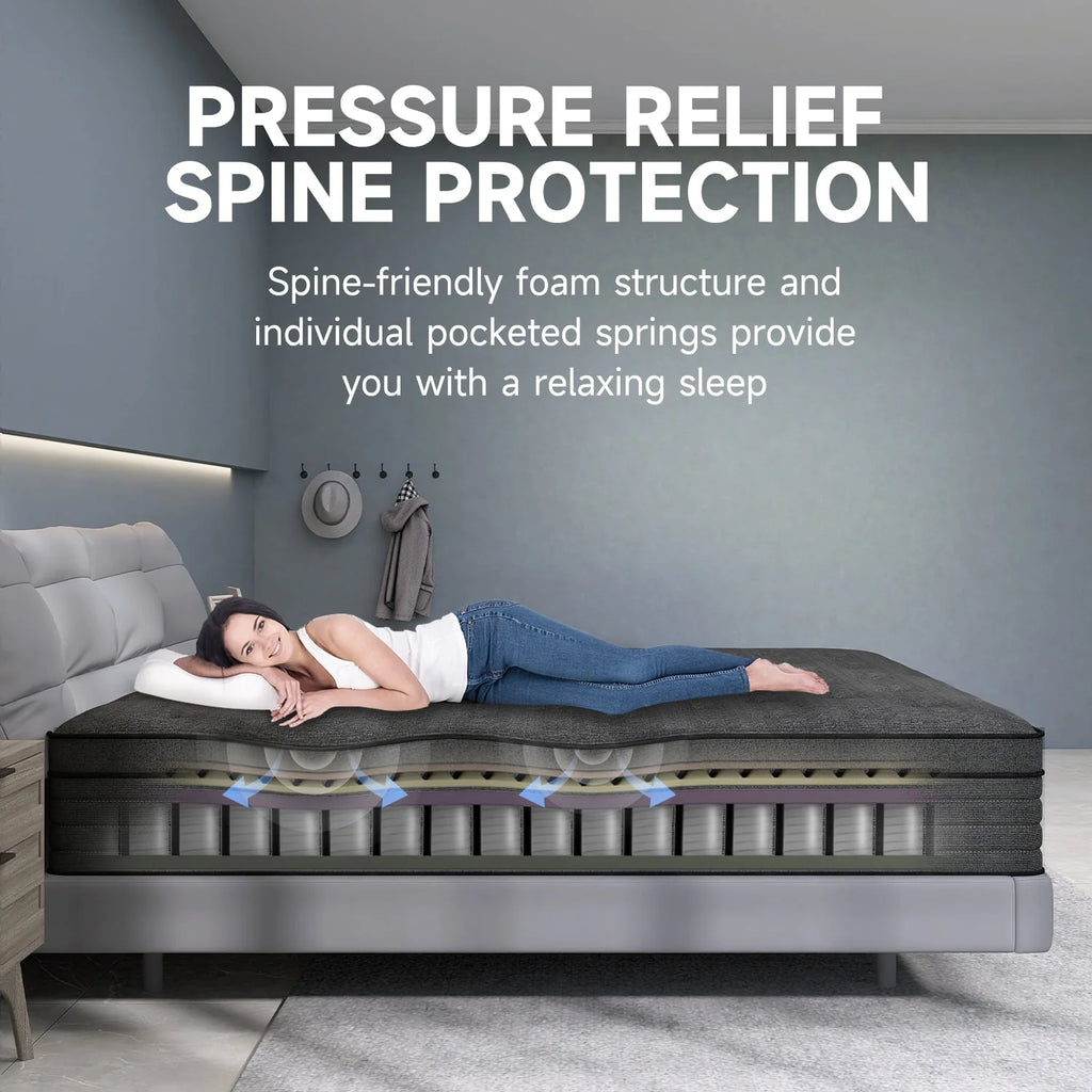 14 inch Full Medium Firm Hybrid Mattress P168889