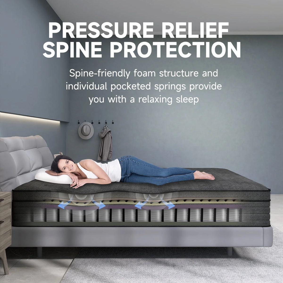 14 inch Full Medium Firm Hybrid Mattress P168889