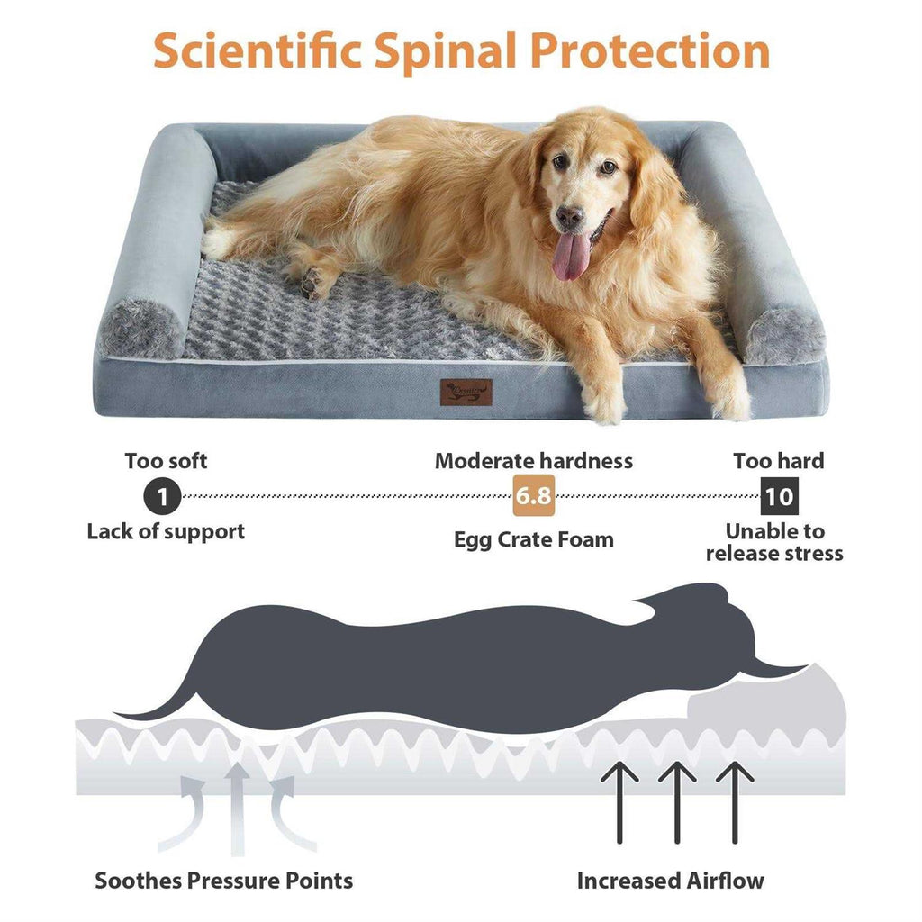 Orthopedic Egg Foam Dog Bed with Removable Washable Cover K4594
