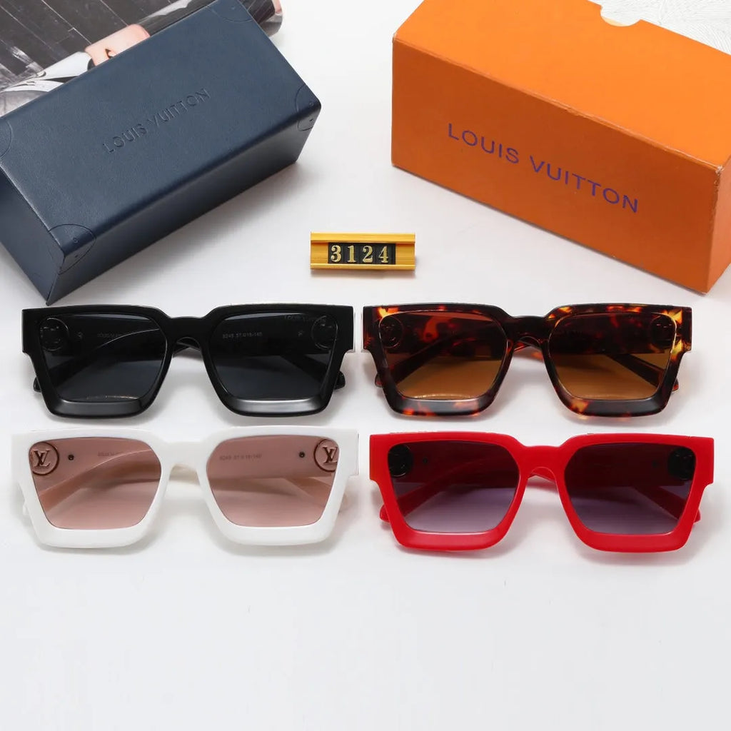 Fashion Letter Stitching Flat Glasses P8971