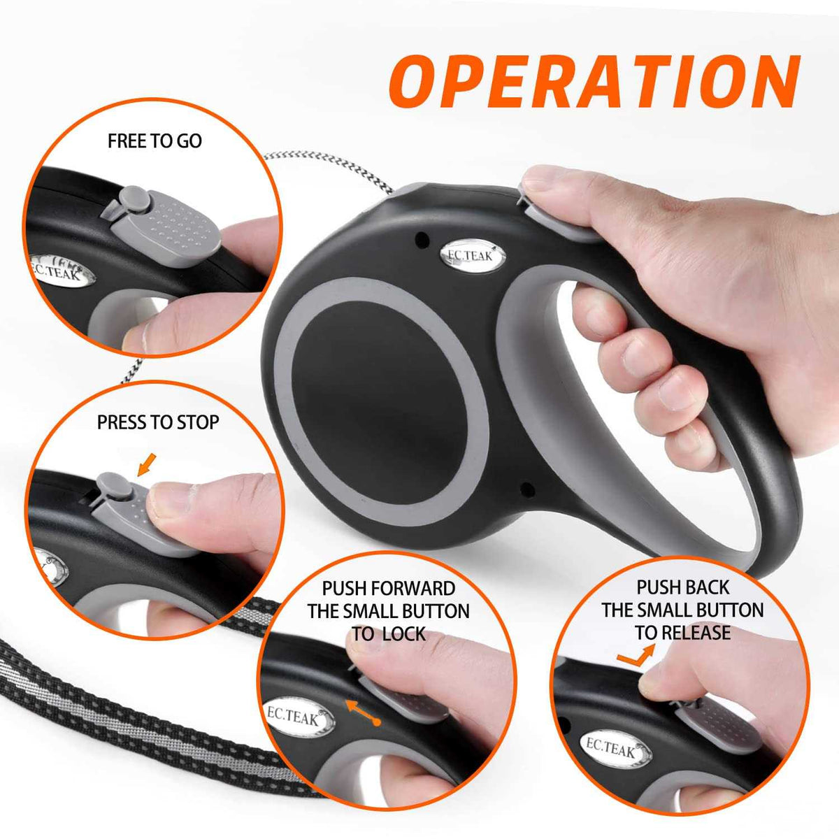 Retractable Dog Leash Medium Breed Q2242