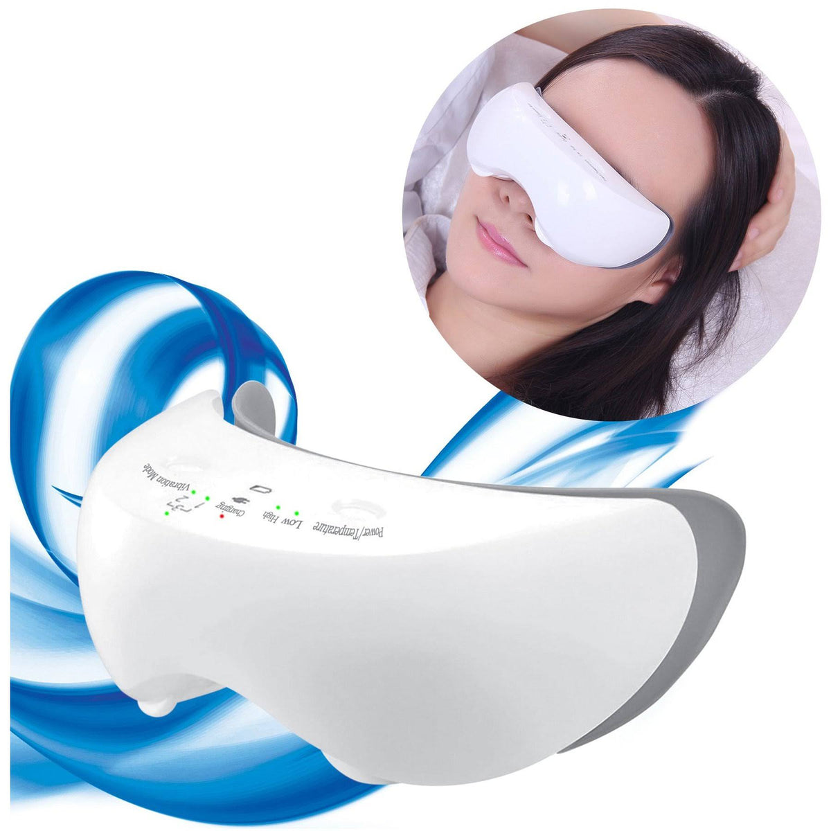 Rechargeable Warm Steam Eye Massager I86790