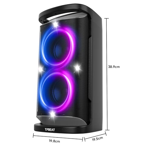 Portable Bluetooth Party Speaker 160W Deep Bass with Led Light Show Z4235