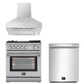 30 Gas Range, Range Hood, Dishwasher Q8001