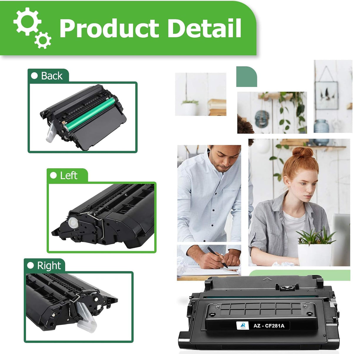 Compatible Toner Cartridge Replacement (Black, 1-Pack) V536019