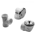 Lift and Turn Drain Strainer with Faceplate White V11054