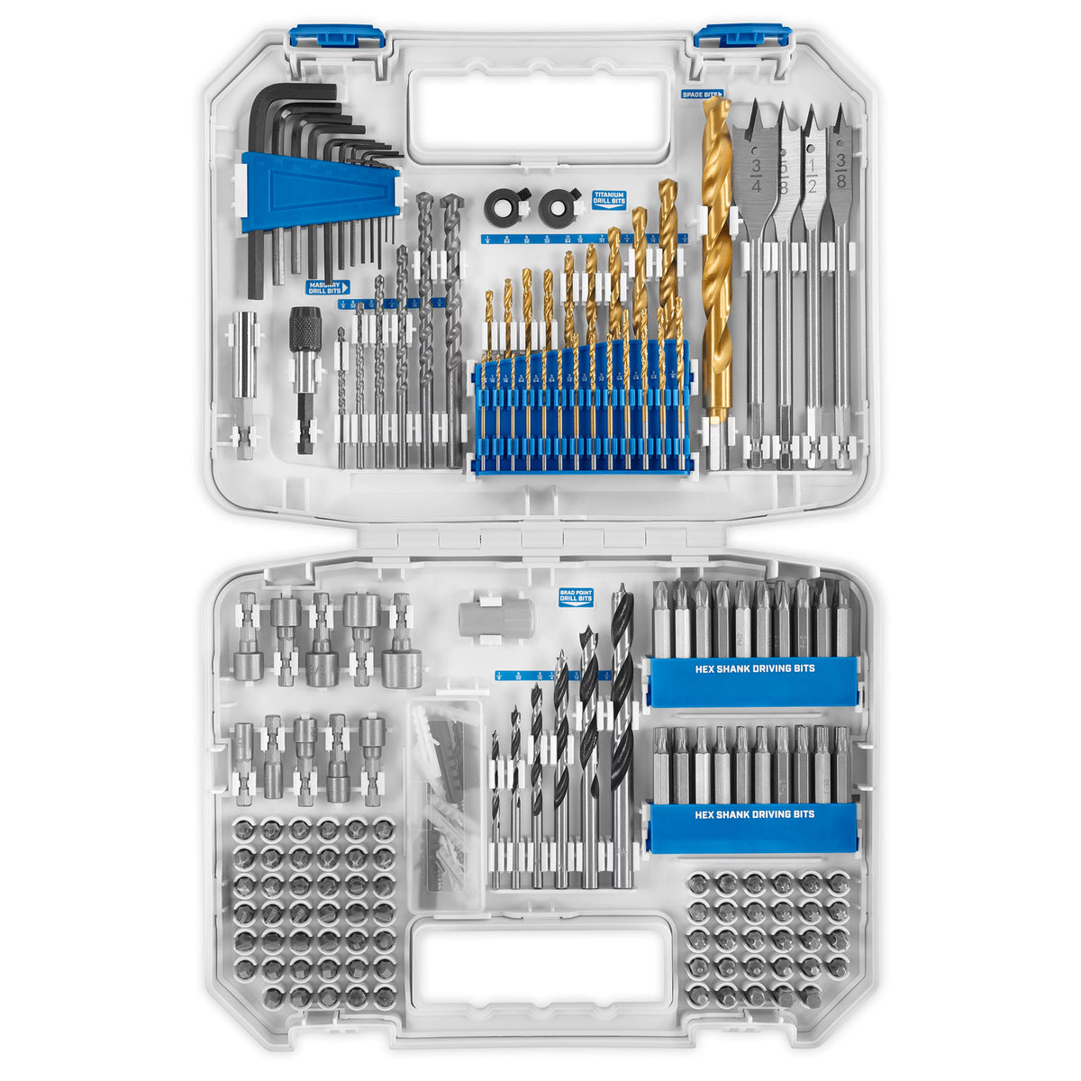 200-Piece Assorted Drill and Drive Bit Set with Storage Case F59262