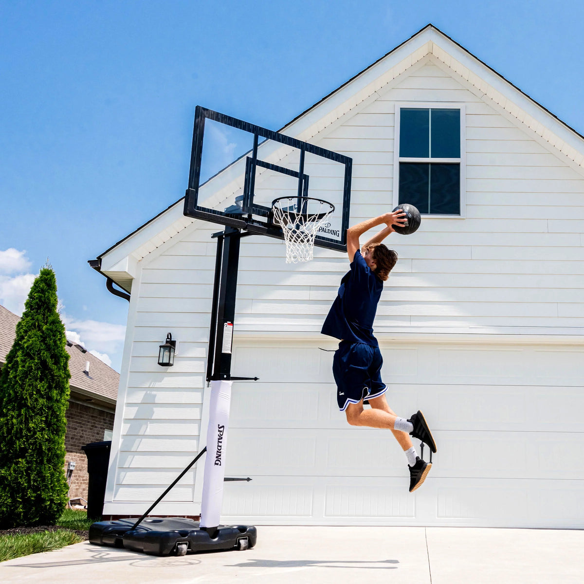 60 In. Acrylic Portable Basketball Hoop B9420