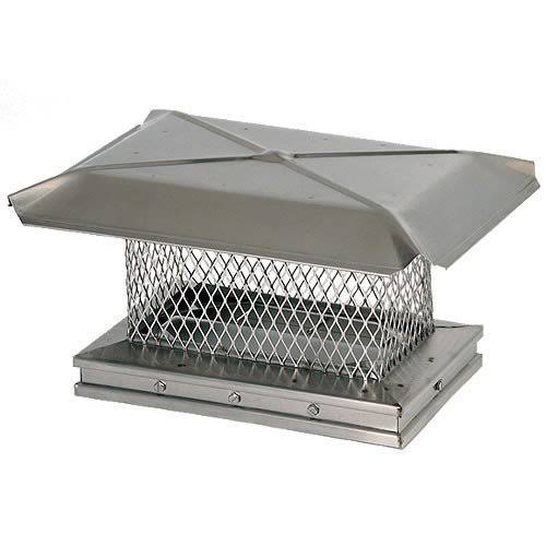 13x22 Stainless Steel Single-Flue Chimney Cap J178