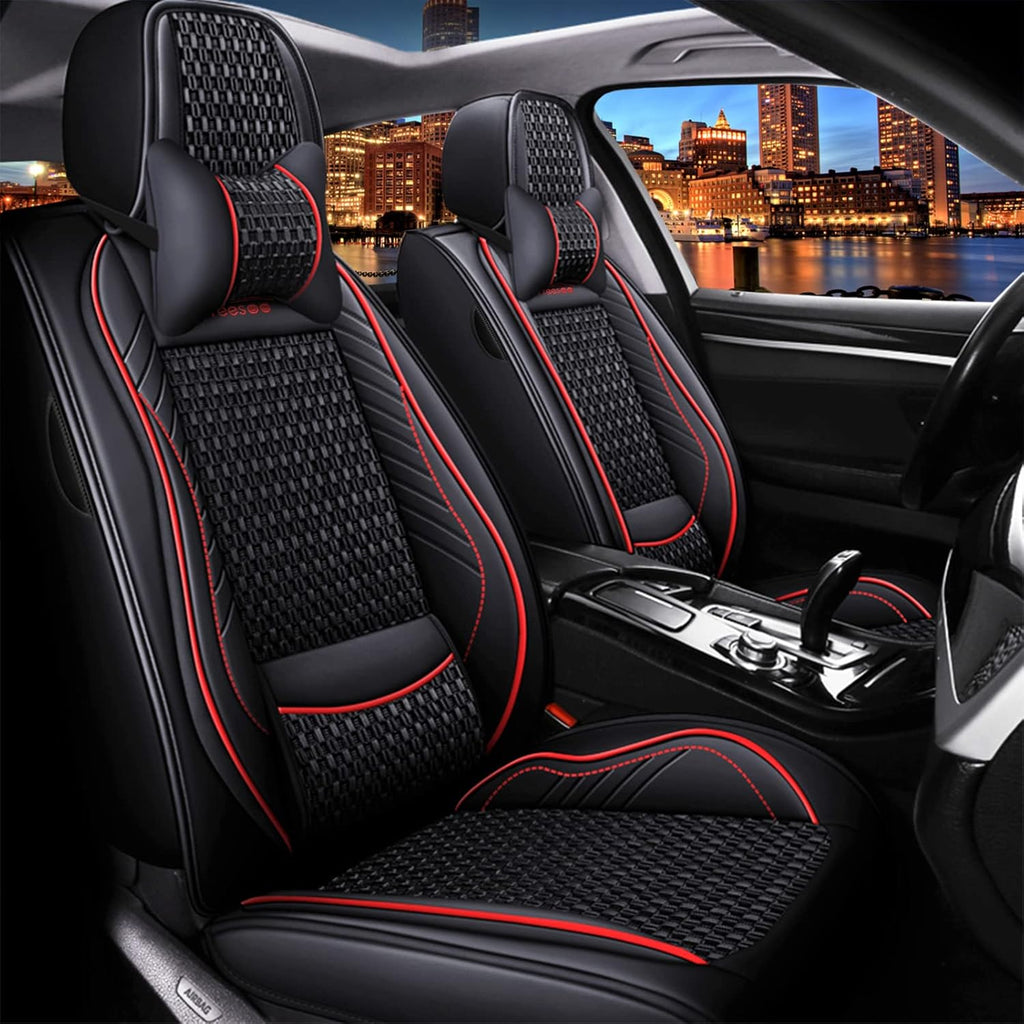 Faux Leather Car Seat Cover Front Only Q53021