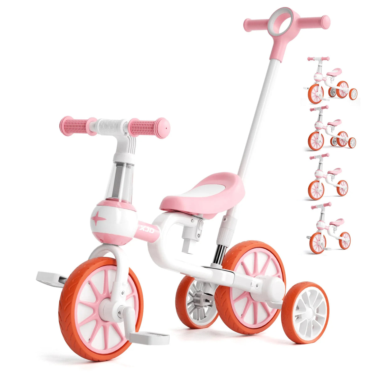 7 in 1 Toddler Tricycle with Removable Pedals F721