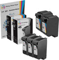 Remanufactured Ink Cartridge Replacements 3 Black 2 Color 5-Pack D912502