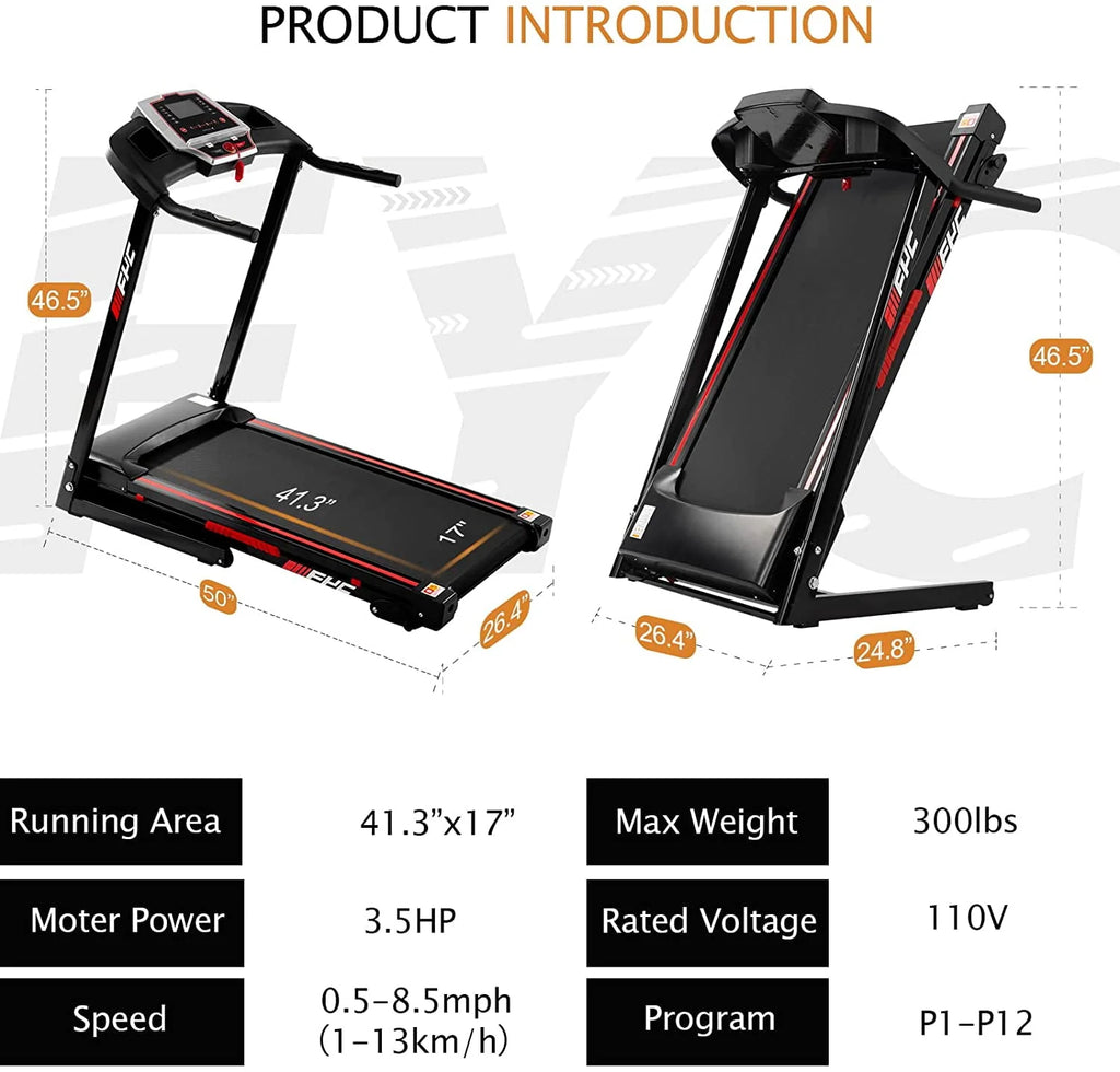 Folding Treadmill with Incline M4184