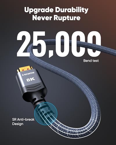 8K HDMI Cable 25FT 48Gbps S330836