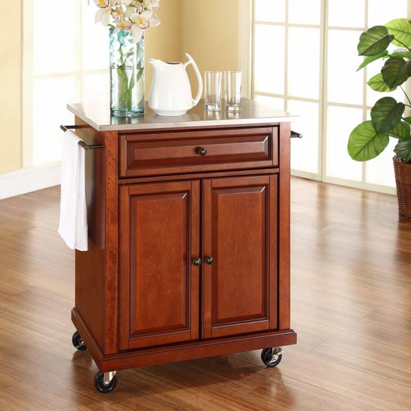 Stainless Steel Top Portable Kitchen Cart Island S406