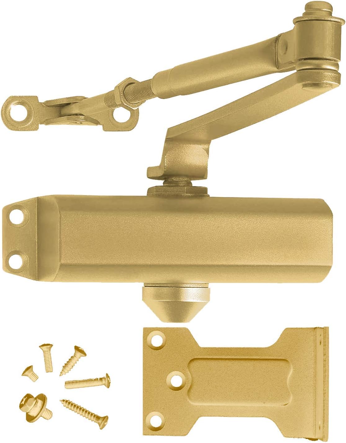 Cast Aluminum Door Closer Painted Gold Finish Pack of 2 G35420