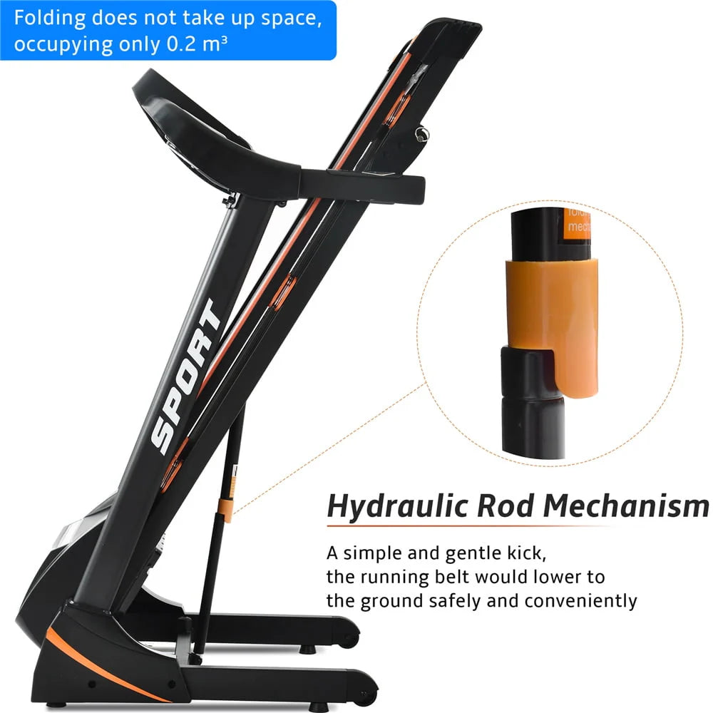 Folding Electric Treadmill with Incline S26019