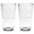 Clear Pint Glass Set Pack of 2 O690