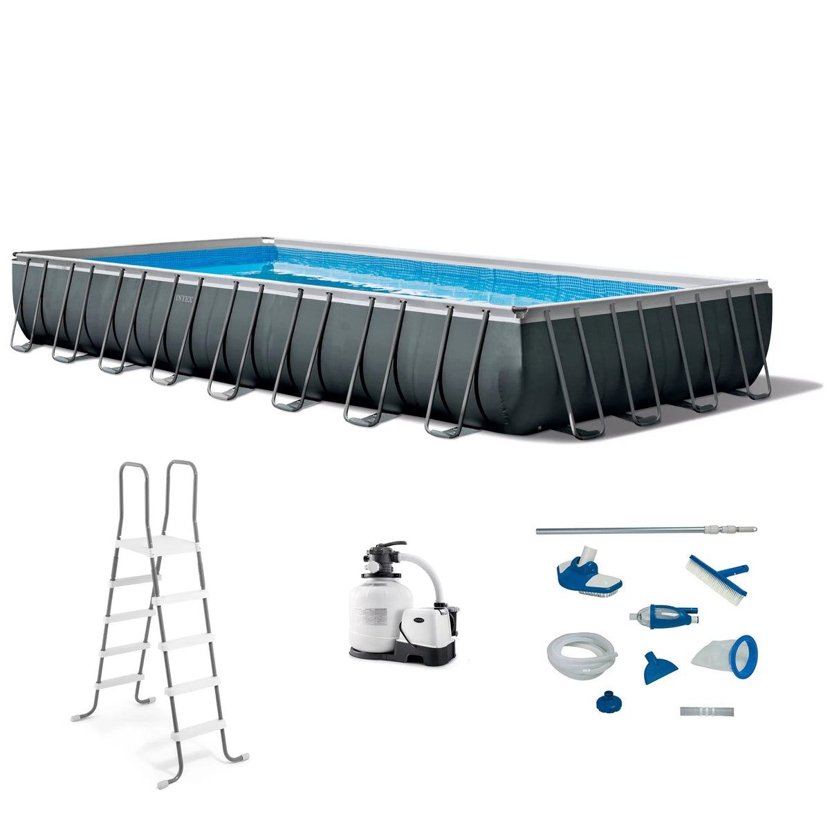 32ft x 16ft x 52in Rectangular Swimming Pool X992