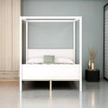 Queen Size Wooden Canopy Platform Bed with Headboard H28140