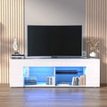White TV Stand for 50/55/60/65 Inch TV B100