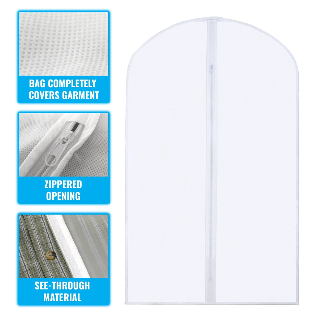 Black 5 Pack Hanging Garment Bag Y757160