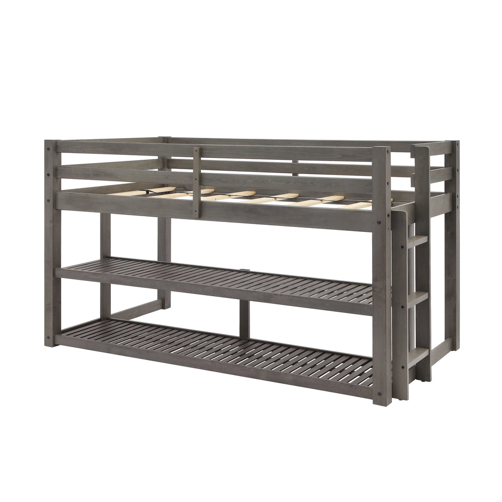 Black Twin Loft Storage Bed I144984
