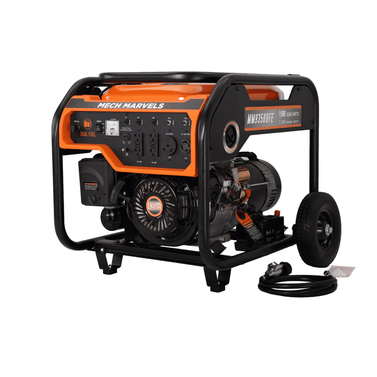 9000 Watt Dual Fuel Portable Power Generator P157