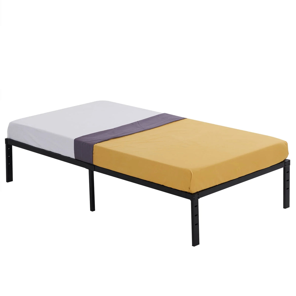 Twin Size Black Metal Platform Bed S91977