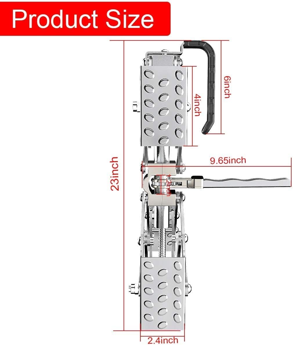 2 Sets X-Shape Wheel Chocks with Integrated Wrench and Anti-Theft Code Lock L6945