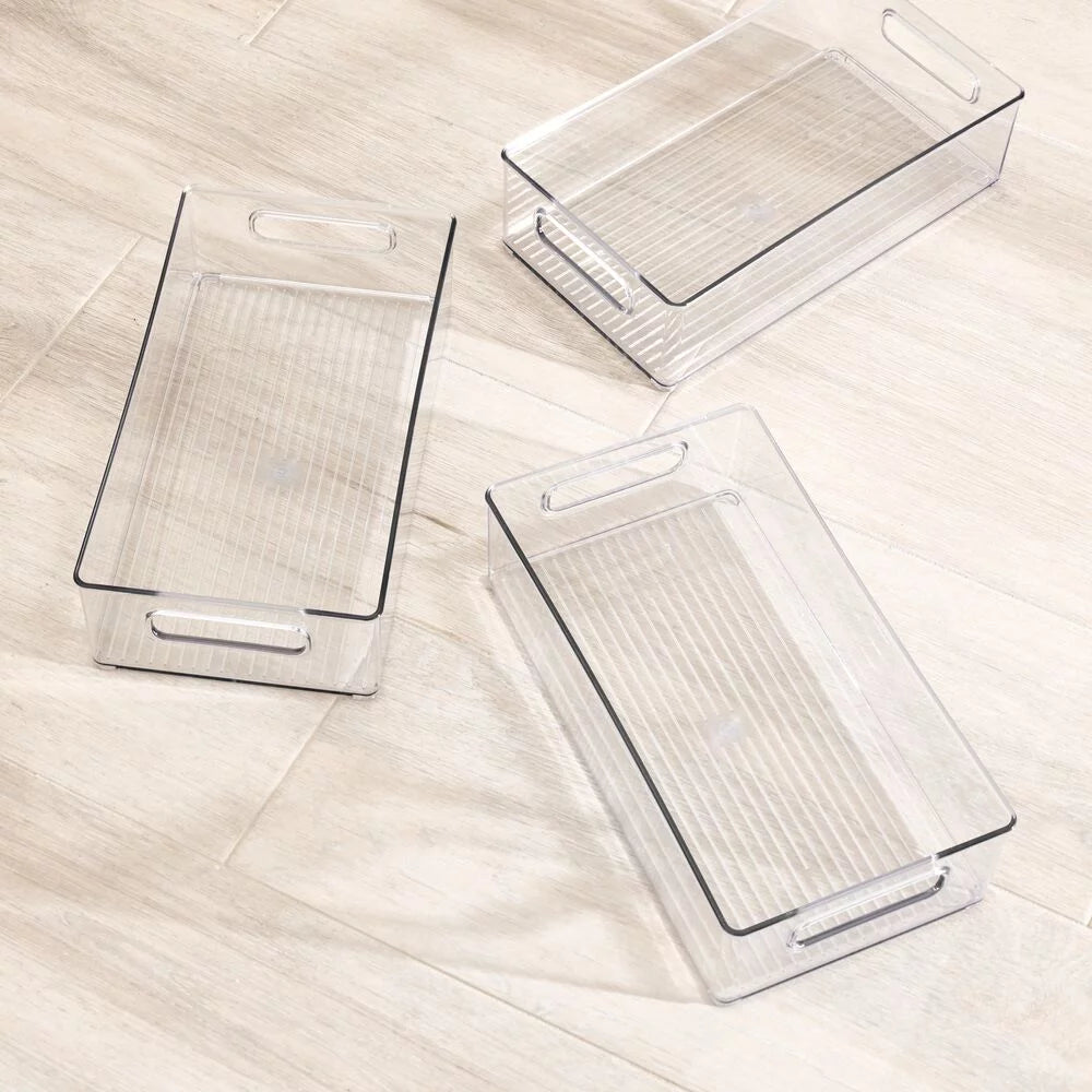 Clear 3 Pack Storage Bins J1907