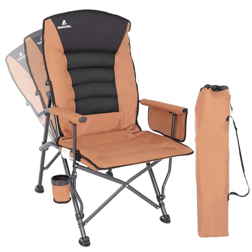 Oversized Folding Camping Chair with Cup Holder & Side Pocket T7912