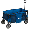 Quad Fold Camping Wagon with Telescoping Handle, Blue O630979