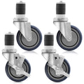 4 inch Caster Wheel Set with Brakes H11128