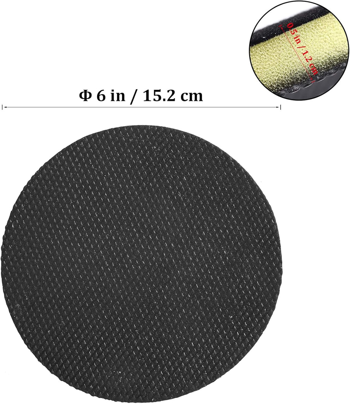 6 Pneumatic Clay Pad for Polisher Pack of 2 Q251