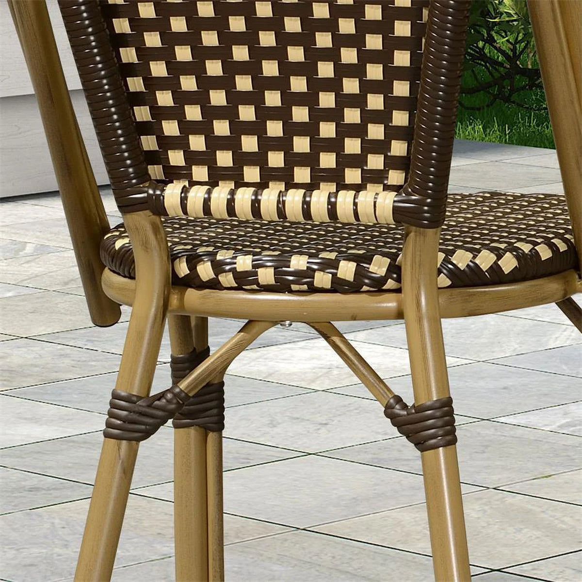 Set of 2 Wicker Dining Chairs C4127