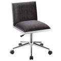 Gray Ergonomic Armless Office Chair A313496