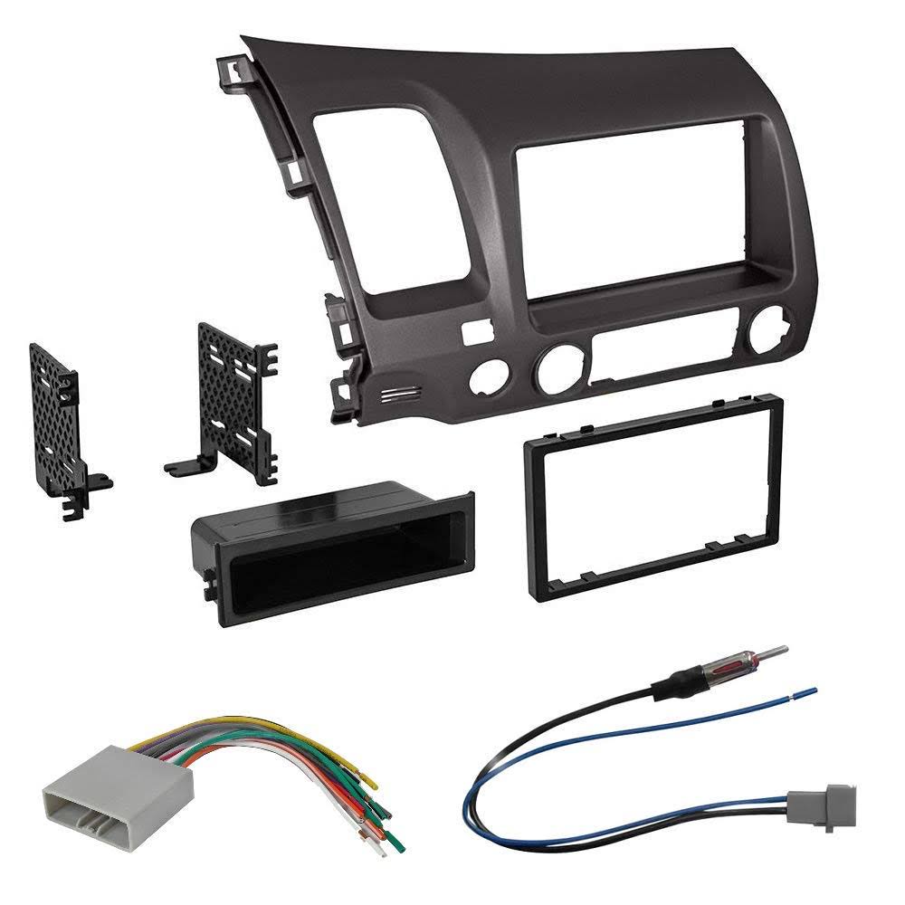 Single 2 DIN Car Radio Stereo Dash Kit Harness R3723