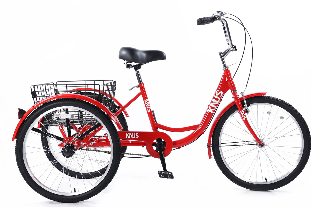 Silver Single Speed 26 inch Adult Tricycle with Basket F85788