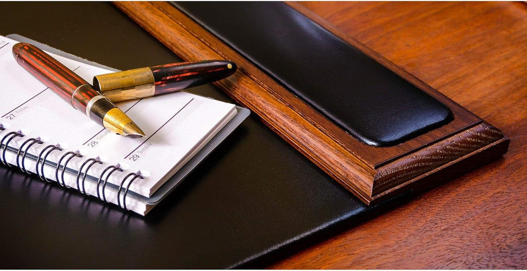 Wood & Leather Desk Pad E98187