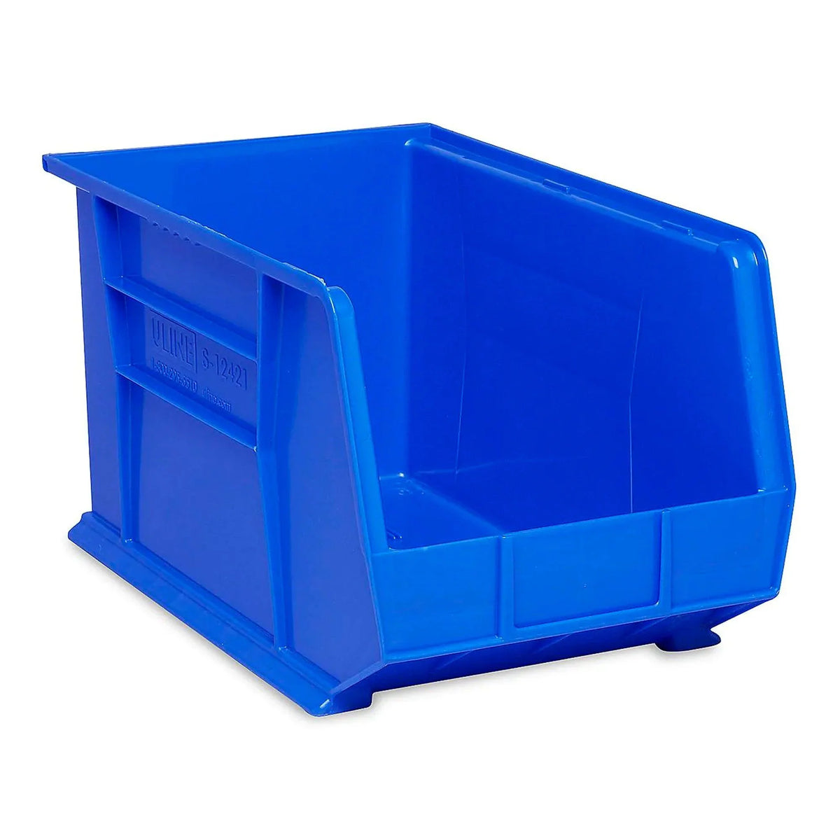Blue Plastic Storage Bin W5722