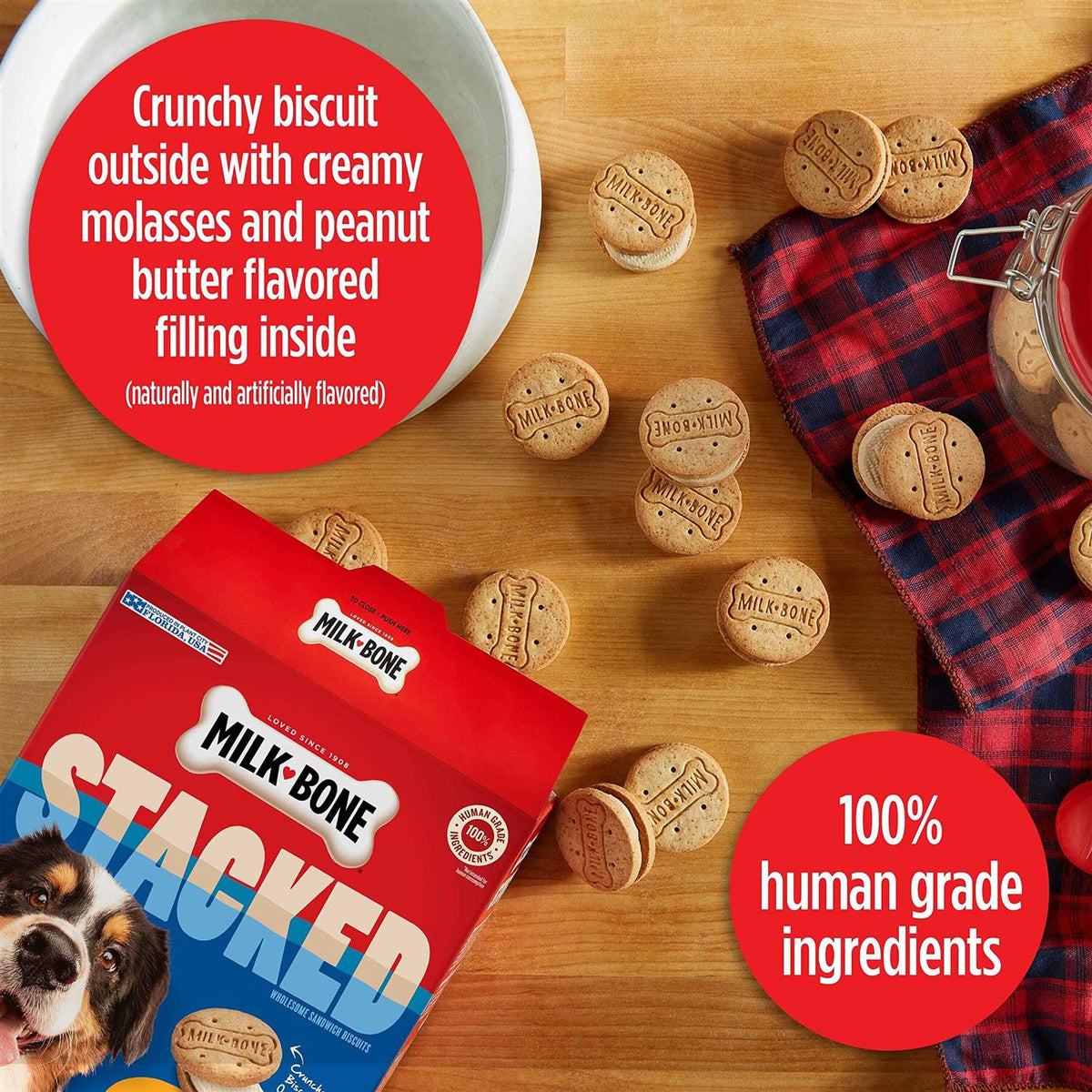 Molasses & Peanut Butter Dog Treats J193