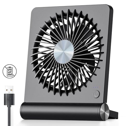 USB Desk Fan, Ultra Quiet 3 Speeds Adjustable H553553