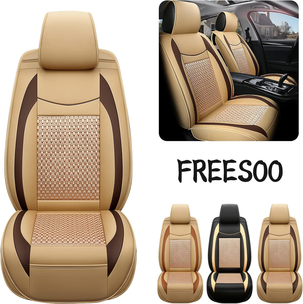 Faux Leather Car Seat Cover Front Only Q53021