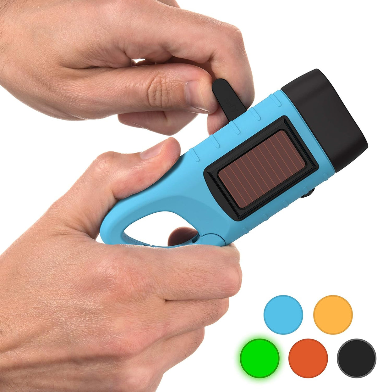 Rechargeable Solar Hand Crank Flashlight 4 Pack E289154