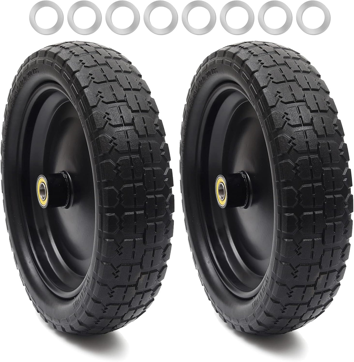 13'' Solid Polyurethane Flat-Free Tire and Wheel Assemblies H151