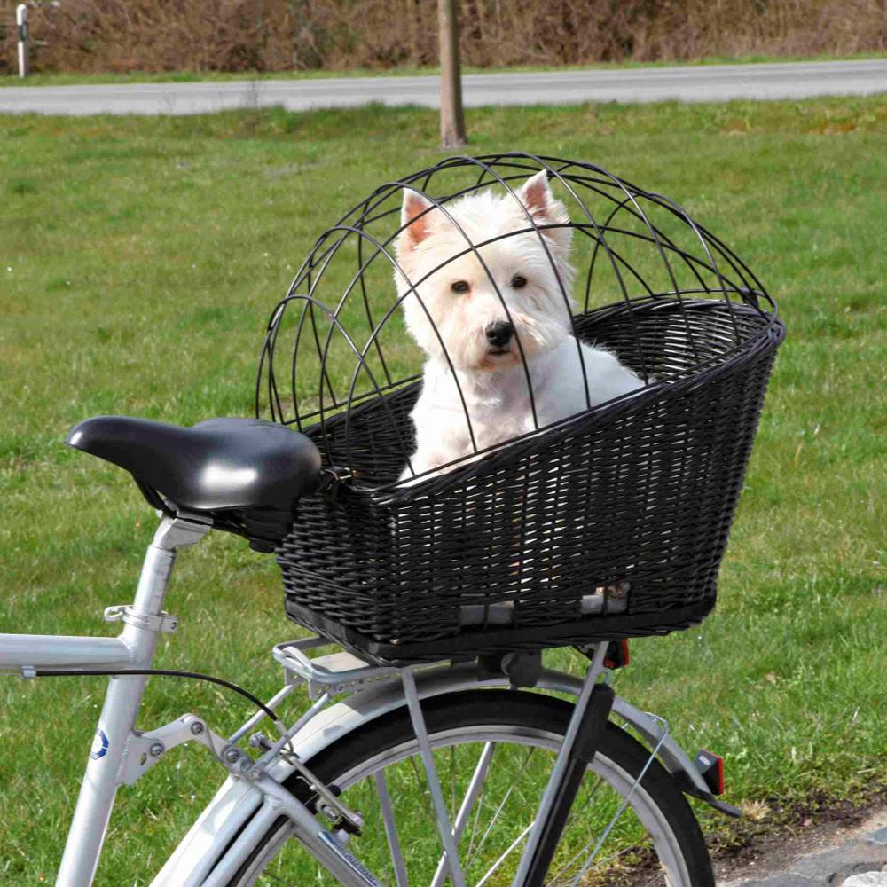 Bicycle Basket with Lattice, Black Y333